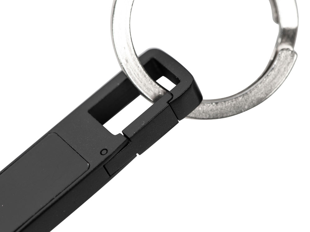 USB 2.0- флешка на 32 Гб c подсветкой логотипа «Hook LED», темно-серый, белая подсветка-4