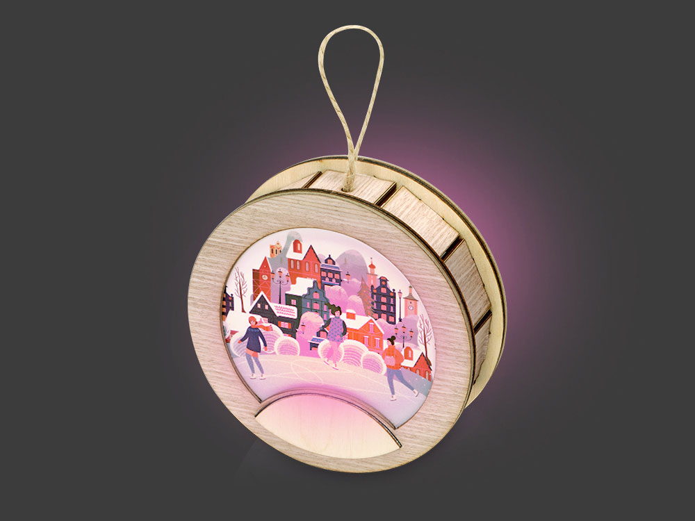 Подвеска с подсветкой, круг-2