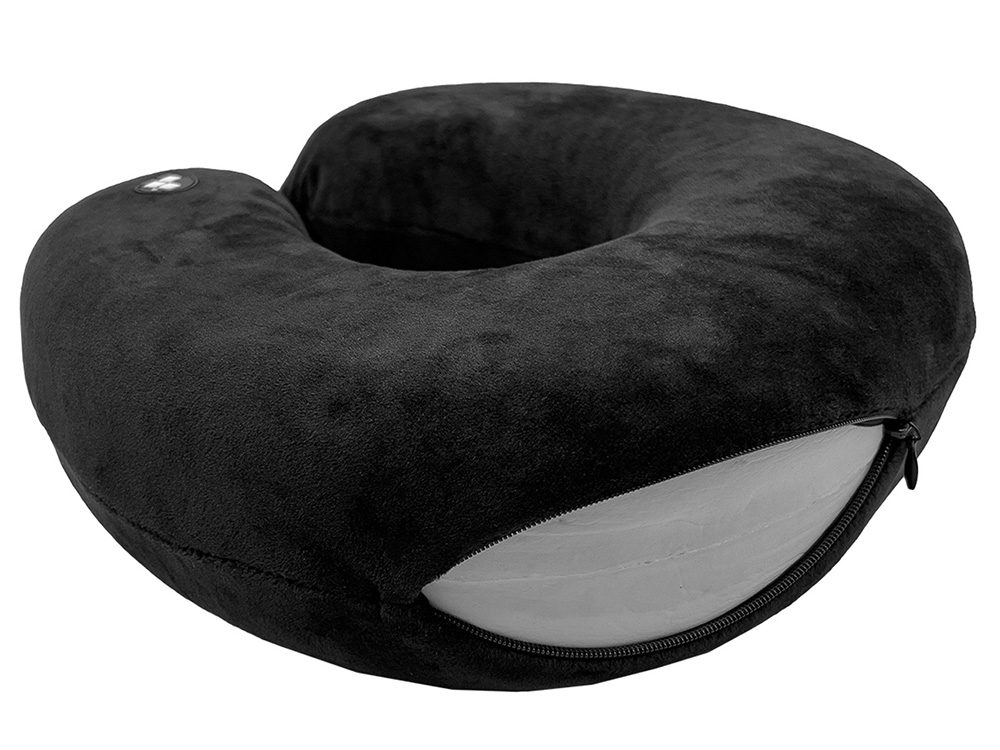 Подушка для путешествий с эффектом памяти Мемо "Drowsy" Black-5