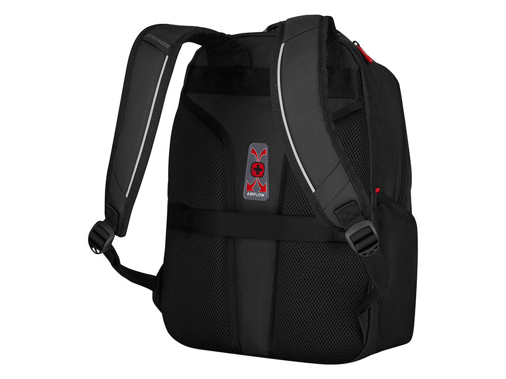 Рюкзак WENGER ALTAIR 15.6", черный, переработанный ПЭТ/Полиэстер, 32х21х44 см, 22 л.-5