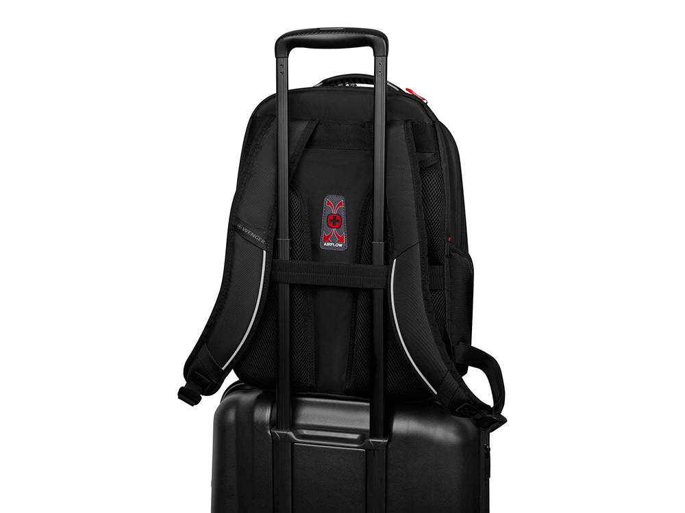 Рюкзак WENGER ALTAIR 15.6", черный, переработанный ПЭТ/Полиэстер, 32х21х44 см, 22 л.-6