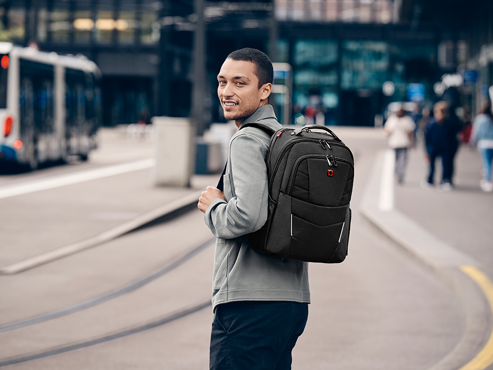 Рюкзак WENGER ALTAIR 15.6", черный, переработанный ПЭТ/Полиэстер, 32х21х44 см, 22 л.-7