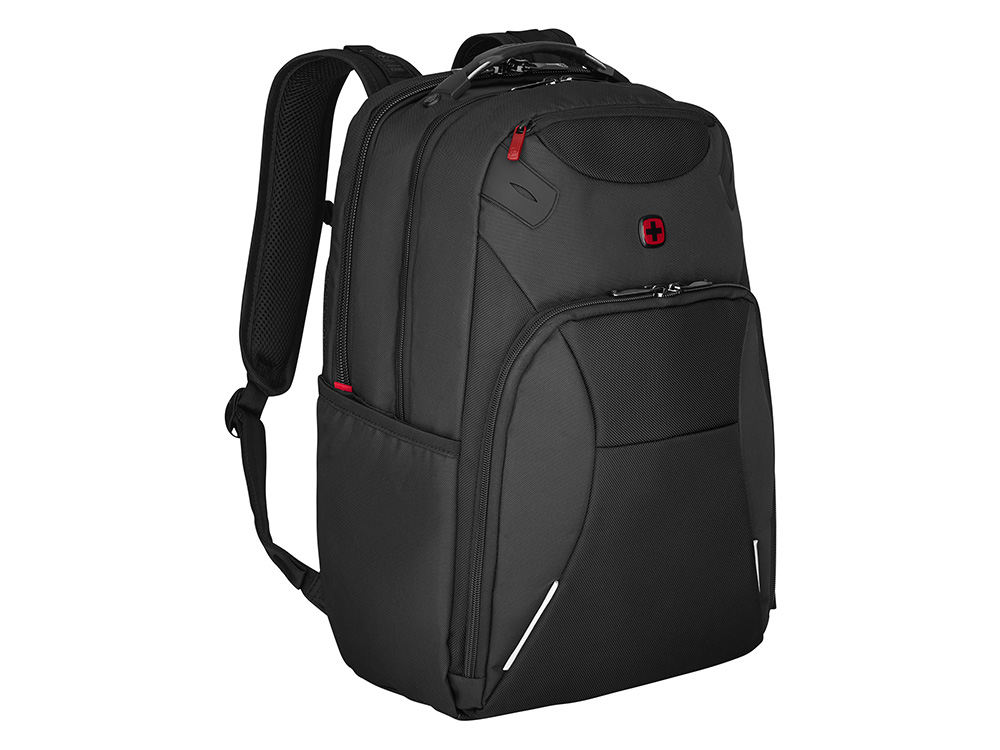 Рюкзак WENGER Cosmic 17", чёрный, переработанный ПЭТ/ПВХ/полиэстер, 34 x 23 x 49 см, 30 л-1