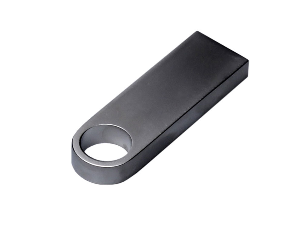 USB 3.0-флешка на 128 Гб с мини чипом и круглым отверстием, серебристый-2