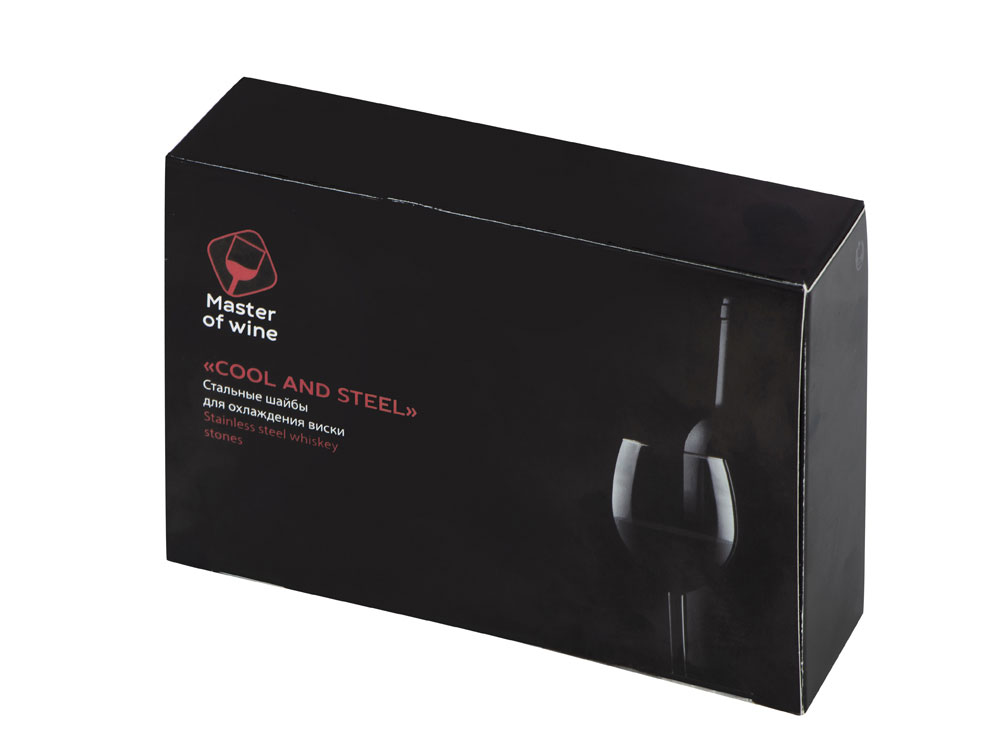 Шайбы для охлаждения виски на подставке "Cool and steel"-4