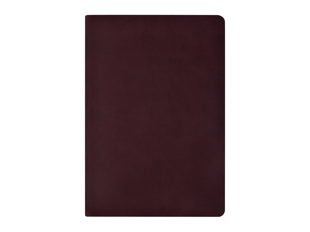 Бизнес тетрадь А5 "Megapolis flex" 60 л. soft touch клетка, бордовый-1