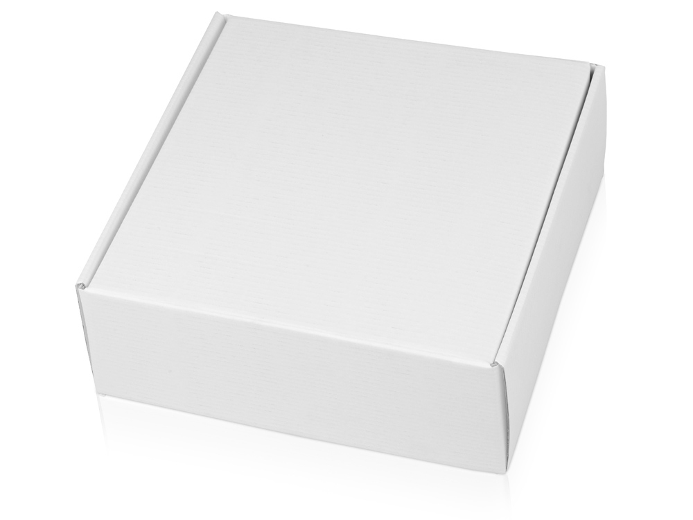 Подарочный набор Cozy с пледом и термокружкой, белый-4