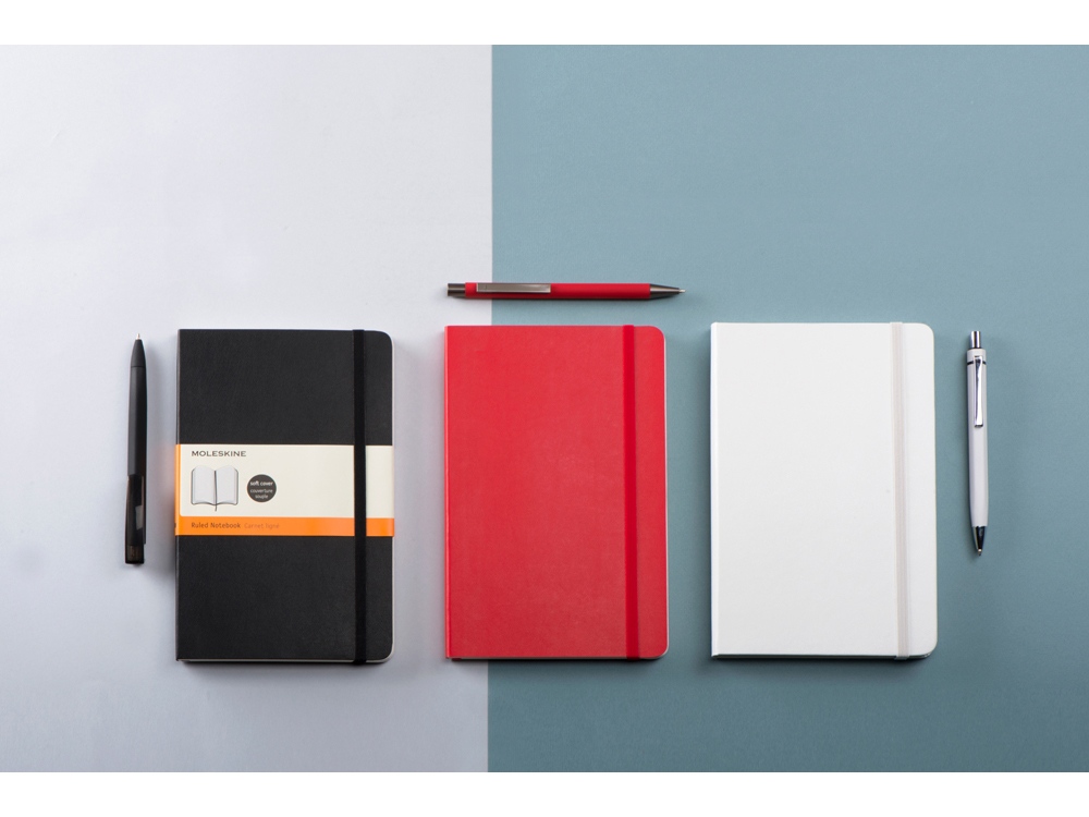 Подарочный набор Moleskine Amelie с блокнотом А5 Soft и ручкой, черный-6