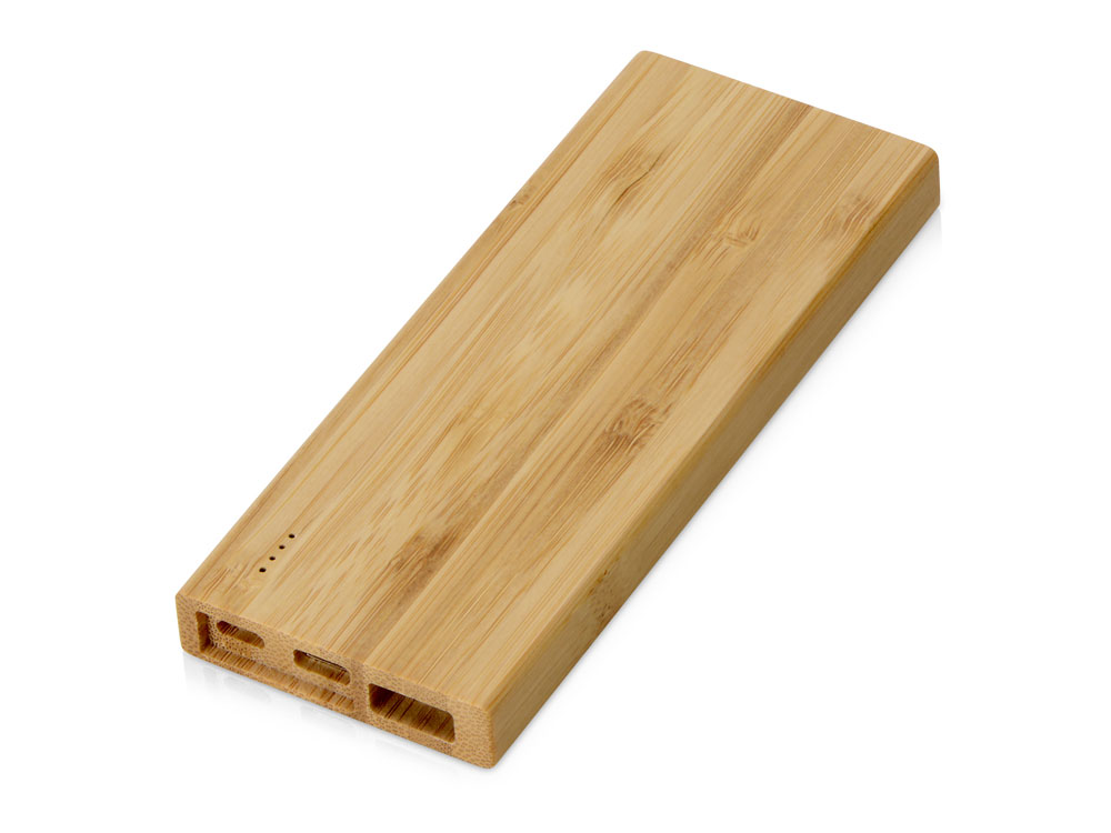 Подарочный набор с БЗУ и внешним аккумулятором «Bamboo Set», натуральный-2