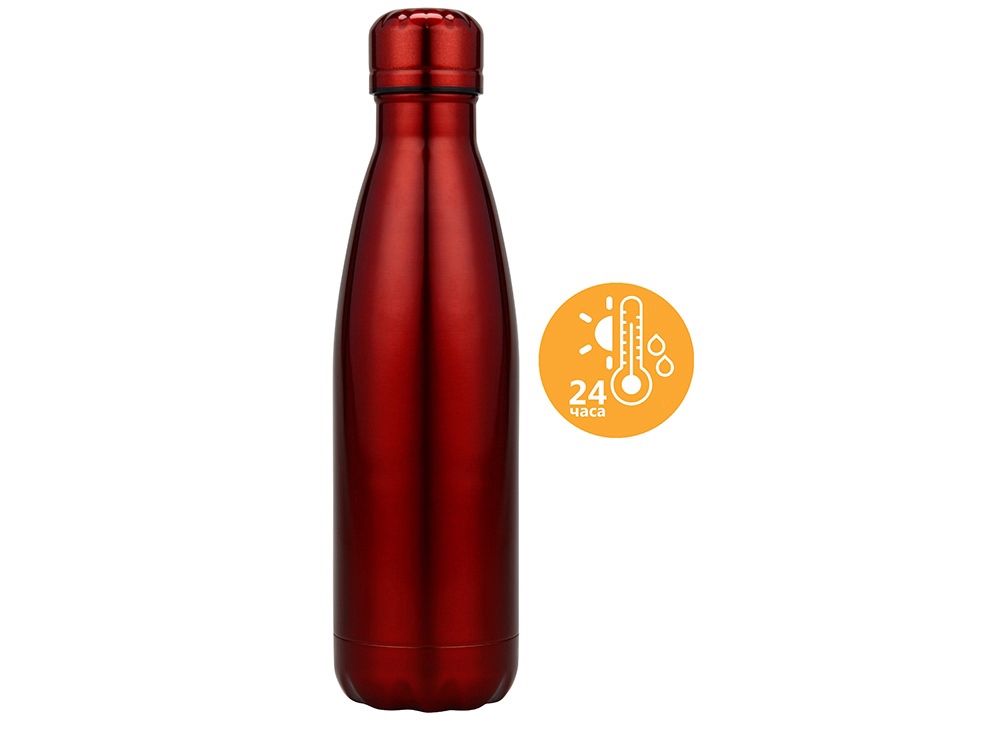 Подарочный набор с термосом и бутылкой «Bottle set», красный-2