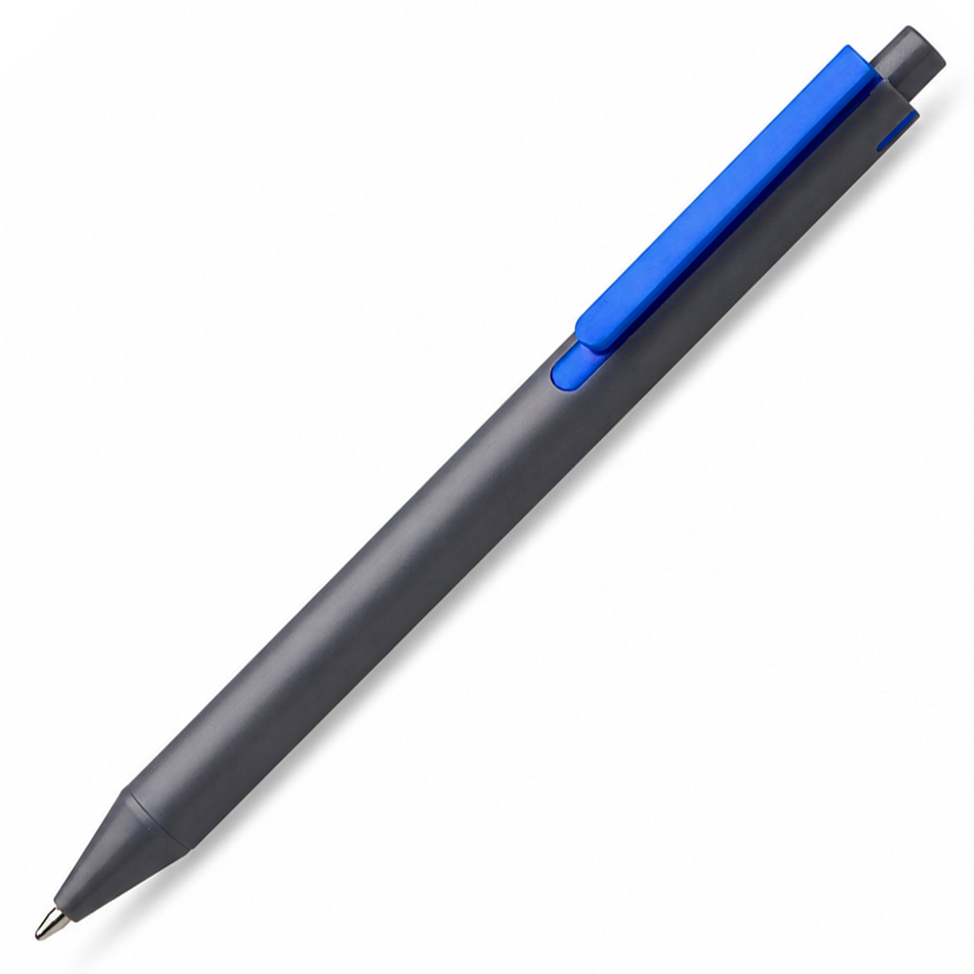 Пластиковая шариковая ручка "Эрика" из RABS, серый/синий-1