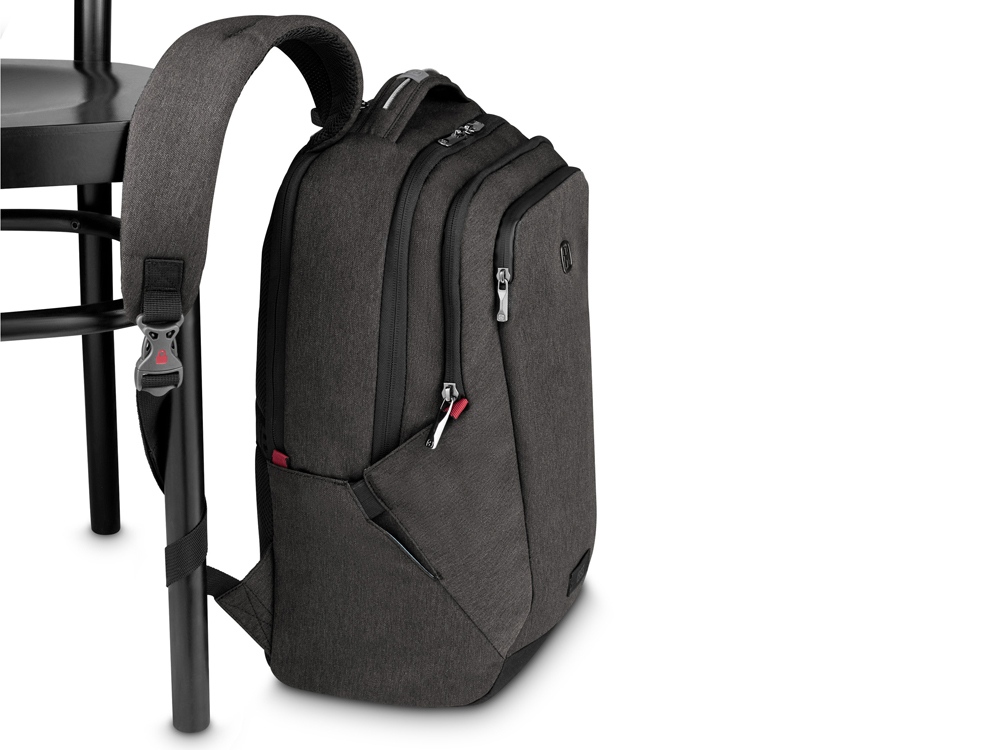 Рюкзак WENGER MX Professional 16”, серый, 100% полиэстер, 33х21х45 см, 21 л-4