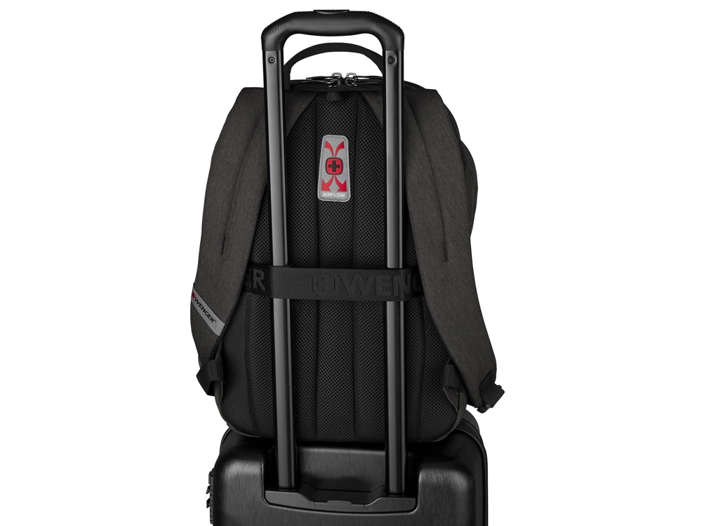 Рюкзак WENGER MX Light 16”, серый, 100% полиэстер, 31х20х44 см, 21 л-5