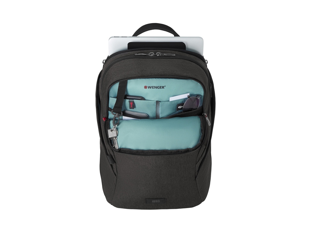 Рюкзак WENGER MX Light 16”, серый, 100% полиэстер, 31х20х44 см, 21 л-6