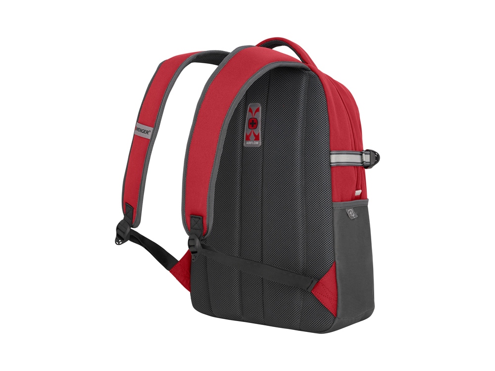 Рюкзак WENGER NEXT Ryde 16", красный/антрацит, переработанный ПЭТ/Полиэстер, 32х21х47 см, 26 л.-3