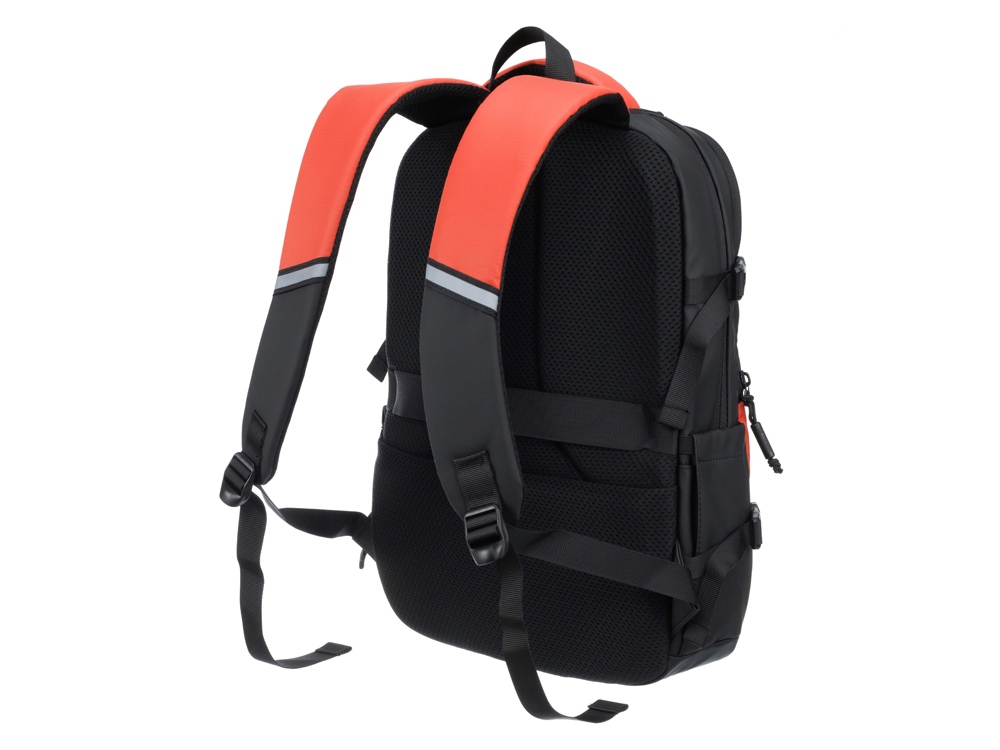 Рюкзак спортивный TORBER ЭКСТРИМ 18", оранжевый/чёрный, 31 х 12 х 46 см, 17л-2
