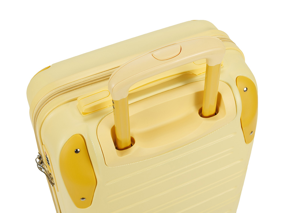 Чемодан TORBER В Отпуск, желтый, ABS-пластик, 36 х 22 х 55 см, 31 л, 2,4 кг-3