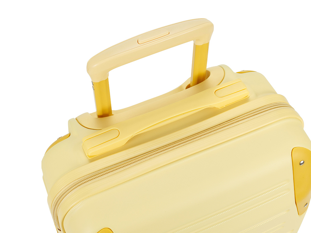 Чемодан TORBER В Отпуск, желтый, ABS-пластик, 36 х 22 х 55 см, 31 л, 2,4 кг-4