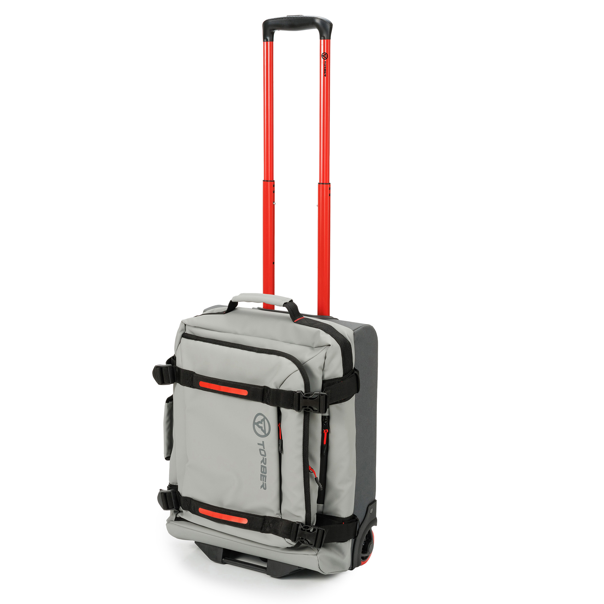 Сумка на колесах TORBER РИТМ, серый, полиэстер 900D с PU покрытием, 49 x 35,5 x 26 см, 35 л-1