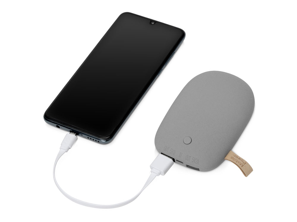 Универсальное зарядное устройство power bank в форме камня. 7800MAH. gray (Р)-1