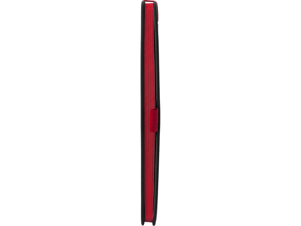 Блокнот "ColorNote Black", твердая обложка A5, 80 листов, черный с красным (Р)-3