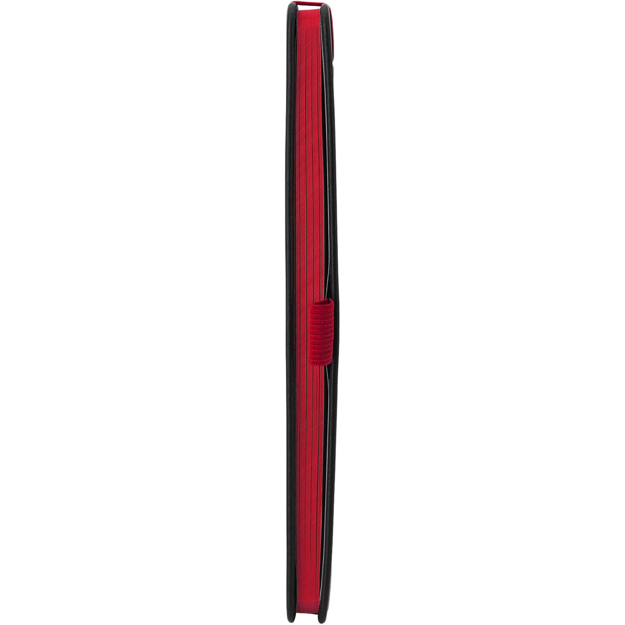 Блокнот "ColorNote Black", твердая обложка A5, 80 листов, черный с красным (Р)-4
