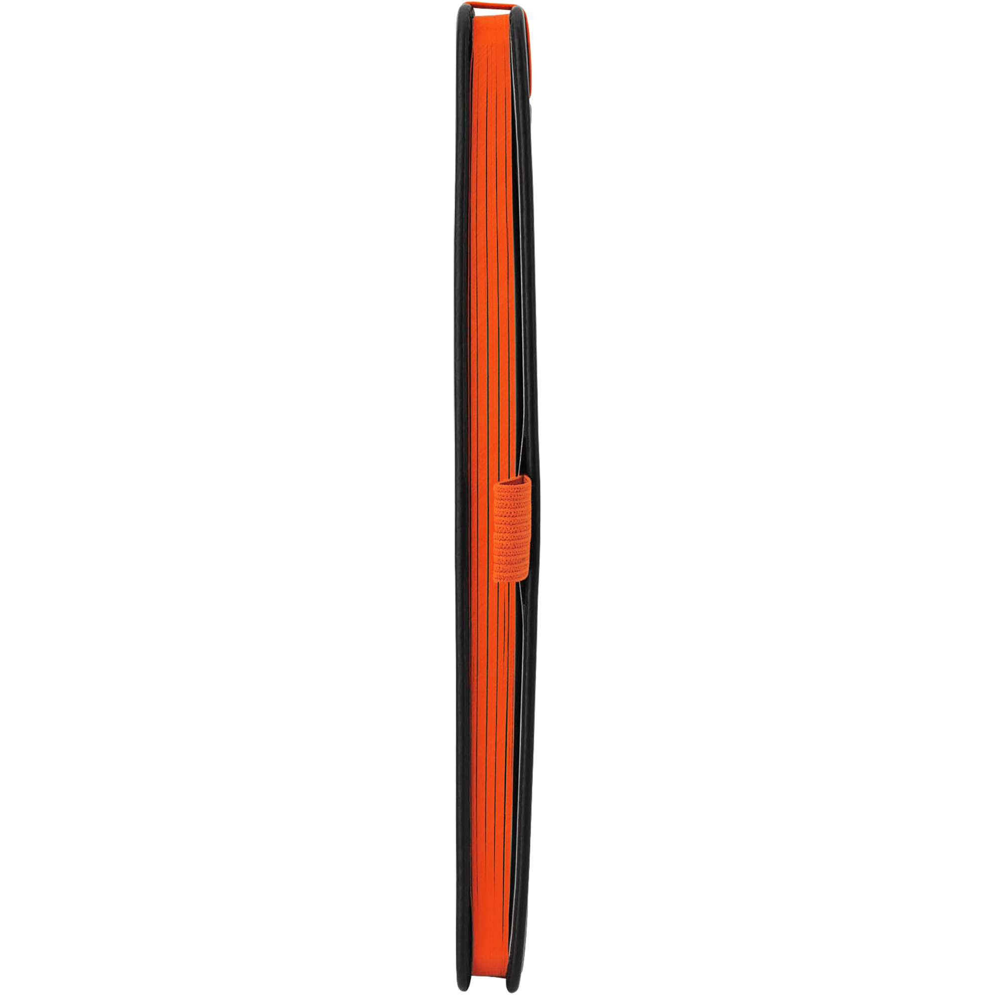 Блокнот "ColorNote Black", твердая обложка A5, 80 листов, черный с оранжевым-4