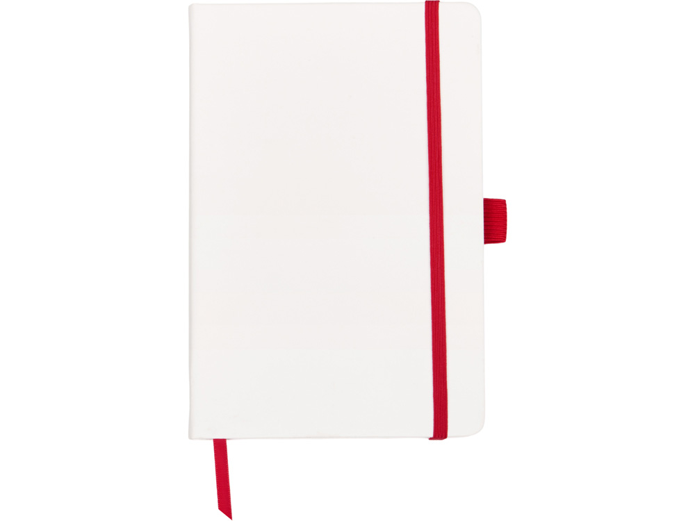 Блокнот "ColorNote White", твердая обложка A5, 80 листов, белый с красным-1