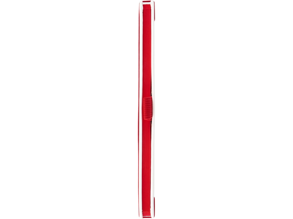 Блокнот "ColorNote White", твердая обложка A5, 80 листов, белый с красным-3