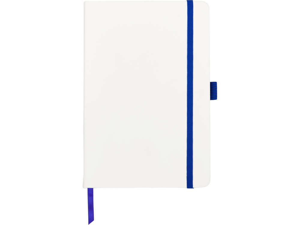 Блокнот "ColorNote White", твердая обложка A5, 80 листов, белый с синим-1