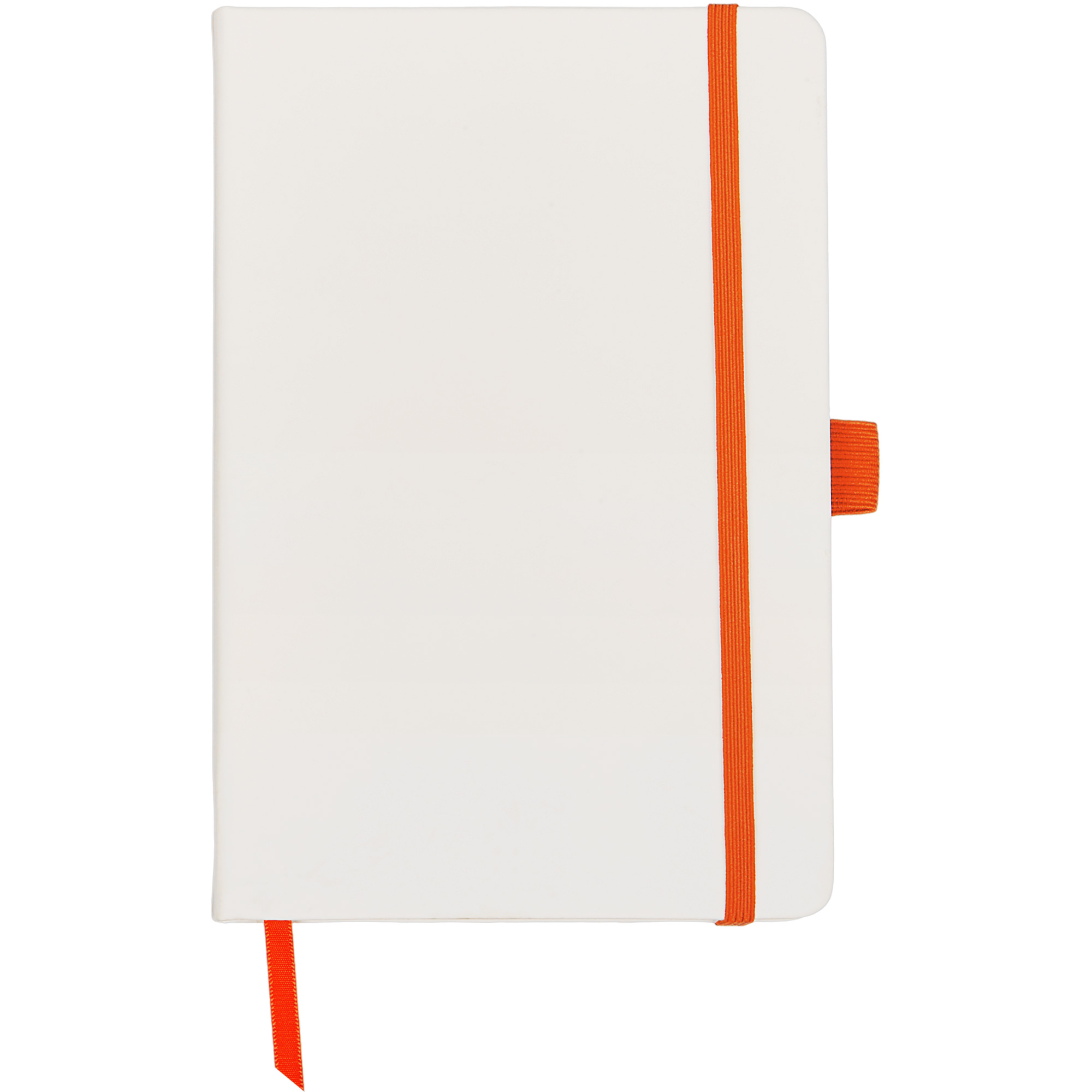 Блокнот "ColorNote White", твердая обложка A5, 80 листов, белый и оранжевый-2