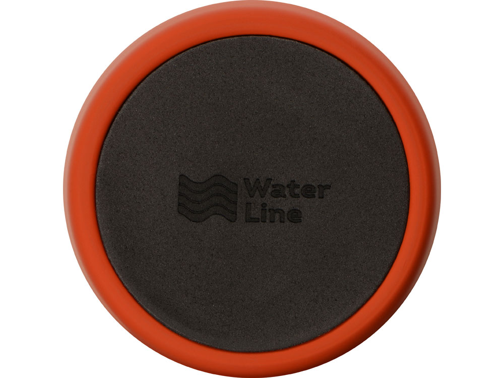 Вакуумная термокружка с кнопкой Streamline, Waterline, soft-touch, красный-6
