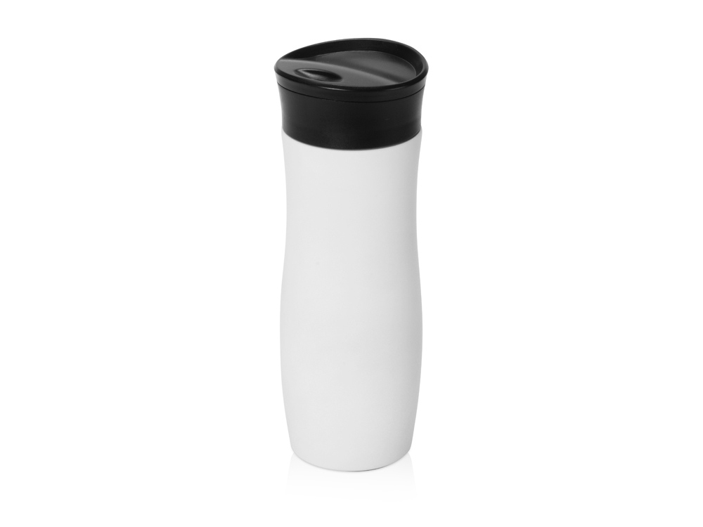 Вакуумная термокружка с кнопкой Streamline, Waterline, soft-touch, белый (P)-1