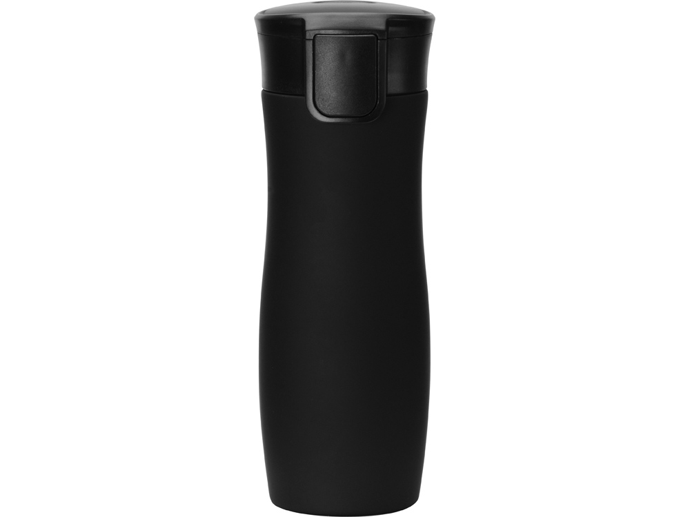 Вакуумная термокружка с кнопкой Streamline, Waterline, soft-touch, черный-4