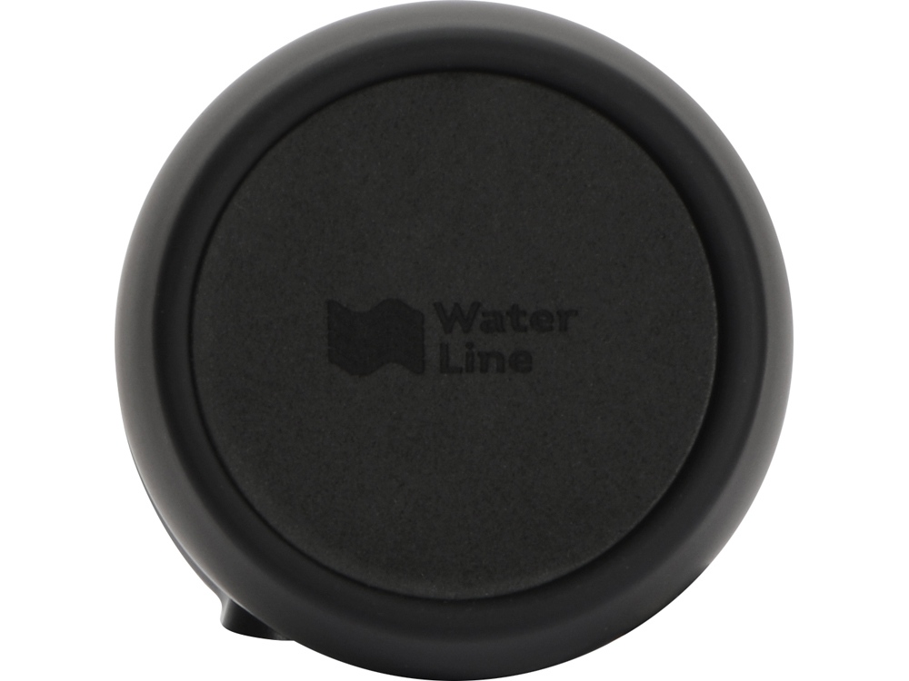 Вакуумная термокружка с кнопкой Streamline, Waterline, soft-touch, тубус, черный-6