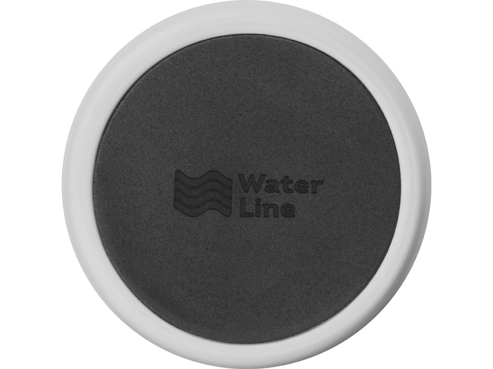 Вакуумная термокружка с кнопкой Streamline, Waterline, soft-touch, тубус, серый-7