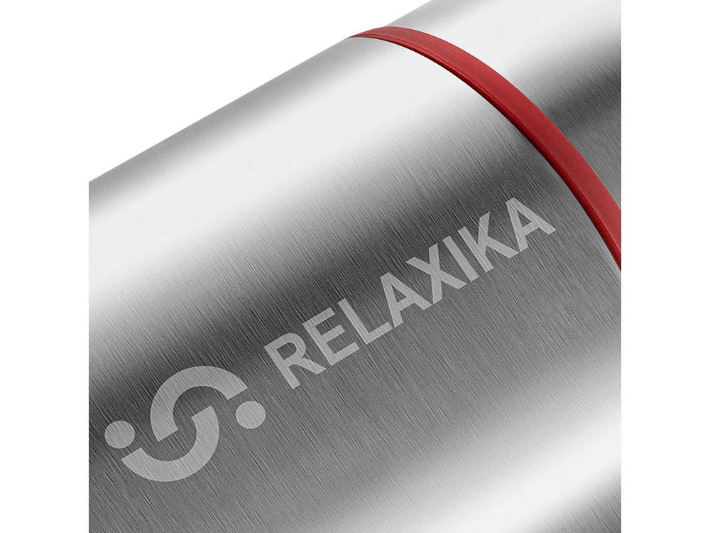 Термос для еды Relaxika 301 в чехле, 1200 мл, стальной-15