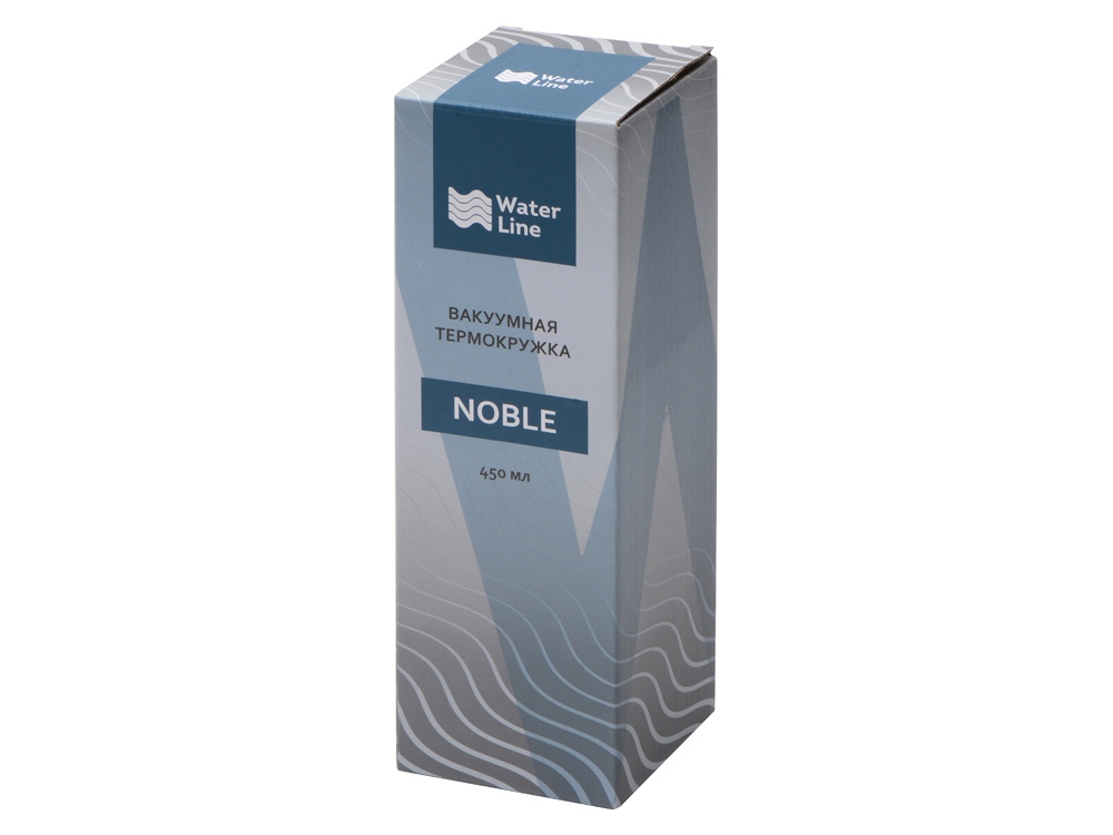 Вакуумная термокружка "Noble" с крышкой 360,Waterline, черный (Р)-7
