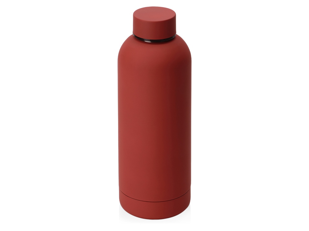 Вакуумная термобутылка "Cask" Waterline, soft touch, 500 мл, красный (P)-1