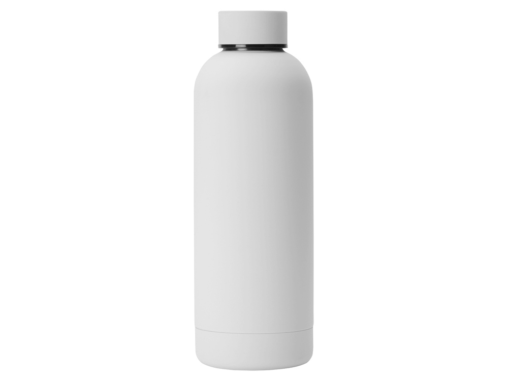 Вакуумная термобутылка "Cask" Waterline, soft touch, 500 мл, тубус, белый-2