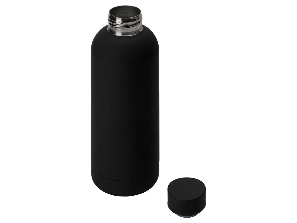Вакуумная термобутылка "Cask" Waterline, soft touch, 500 мл, черный-2