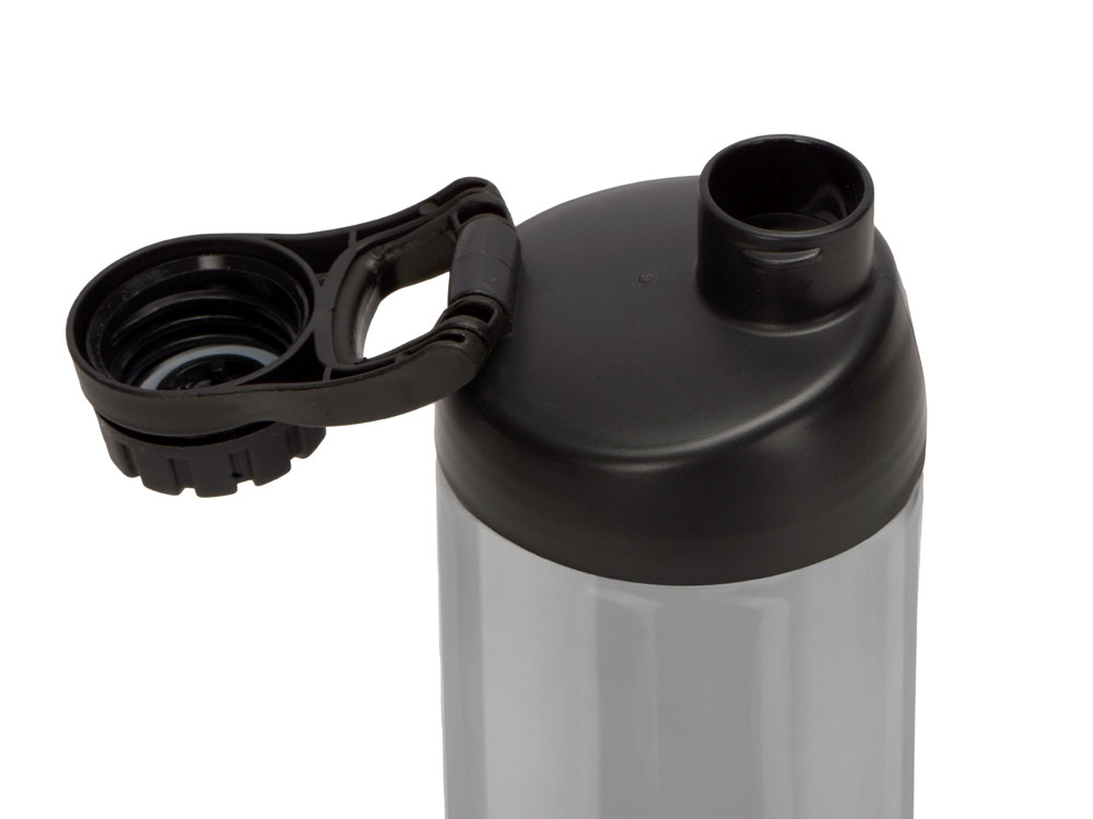 Спортивная бутылка для воды с держателем "Biggy", 1000 мл, черный-3