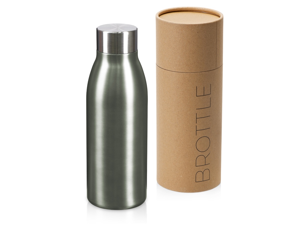 Вакуумная термобутылка "Brottle", темно-серый-1