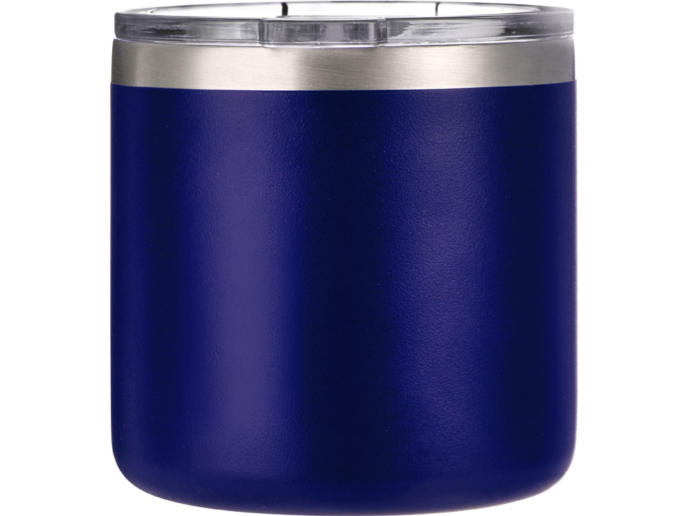 Кружка стальная Alaska с крышкой слайдером, powder coating, синий-4