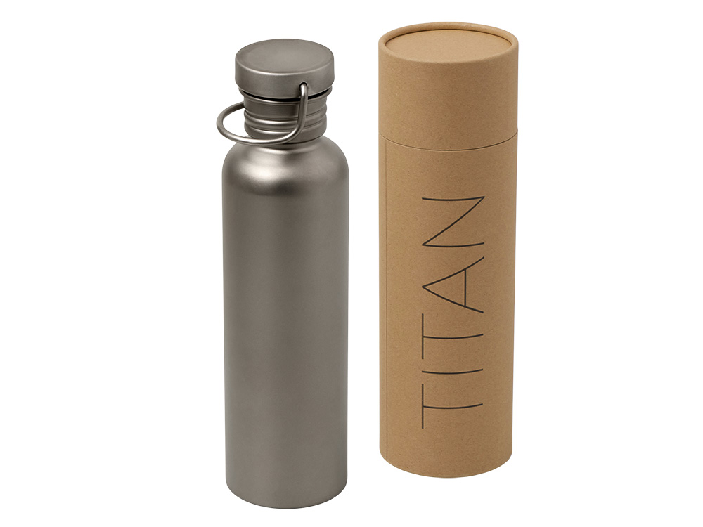 Бутылка для воды из титана "Titan", 750ml, темно-серый-2
