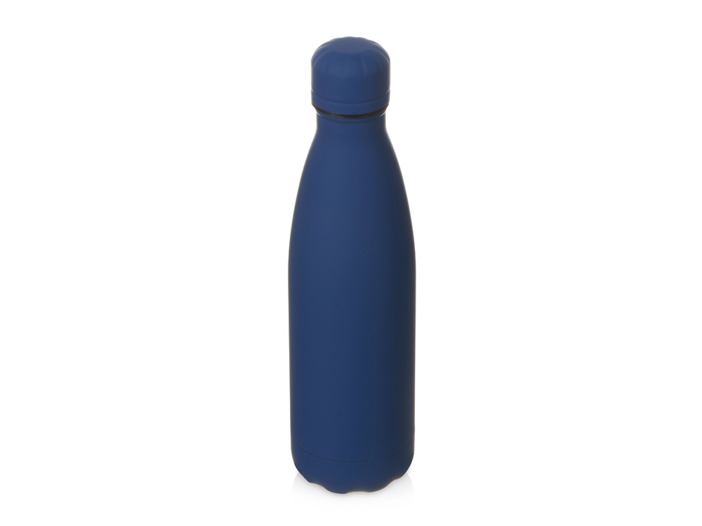 Вакуумная термобутылка "Vacuum bottle C1", soft touch, 500 мл, темно-синий-1