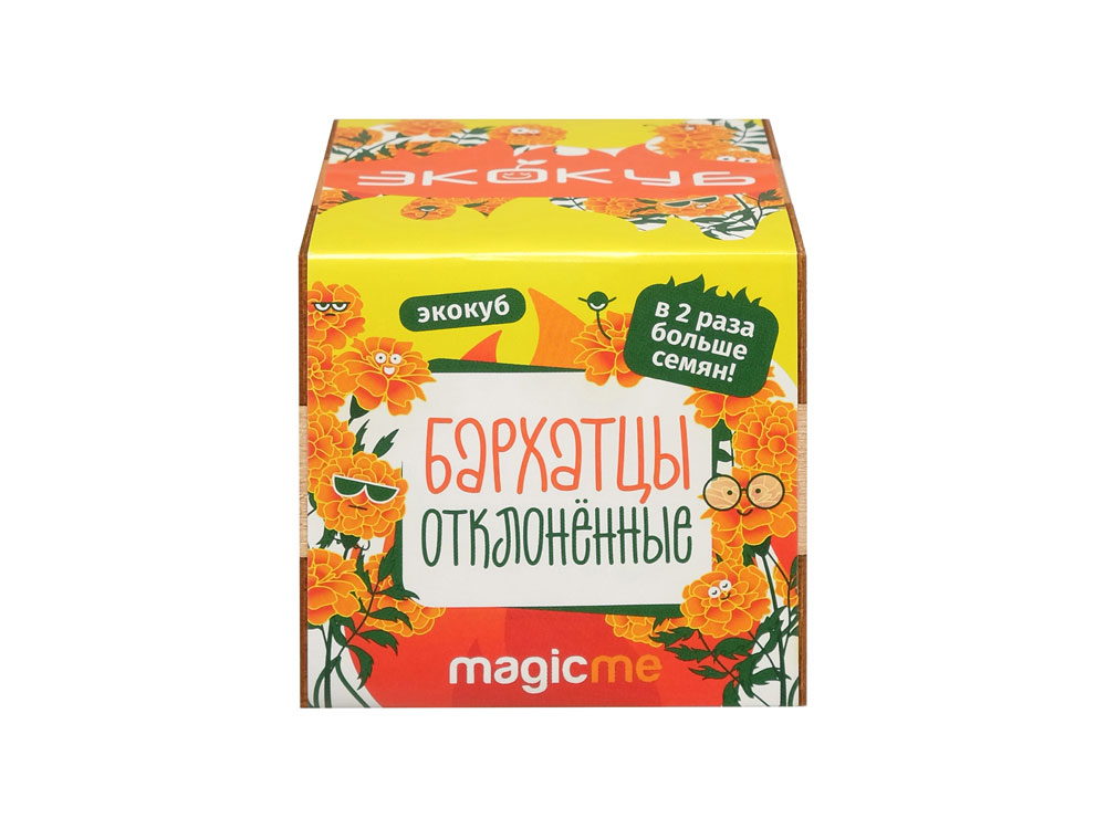 Набор для выращивания "Экокуб Magicme "Бархатцы"-2