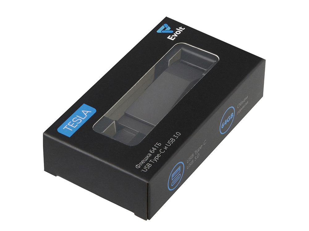 Флешка 64 ГБ USB Type-C и USB 3.0 «Тесла»-8