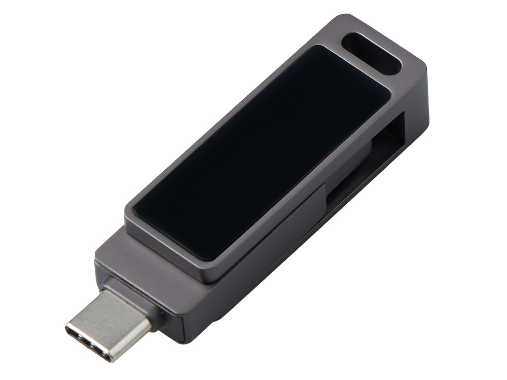 Флешка 32 ГБ USB Type-C и USB 3.0 с подсветкой лого «Спинлайт»-2