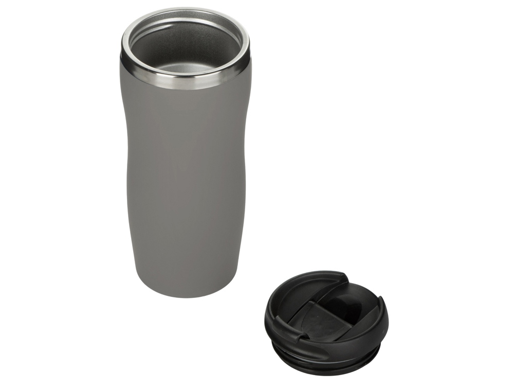 Термокружка "Double wall mug C1", soft touch, 350 мл, серый-1